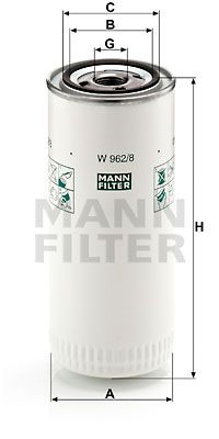 Фильтр масляный MANN-FILTER W9628 MANN-FILTER W9628