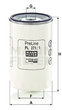 Фильтр топливный MANN-FILTER PL271/1 MANN-FILTER PL2711