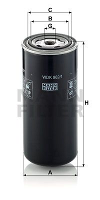 Фильтр топливный MANN-FILTER WDK962/1 MANN-FILTER WDK9621
