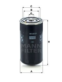 Фильтр топливный MANN-FILTER WK950/21 MANN-FILTER WK95021